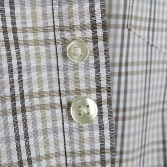 Van Heusen* Men's Short Sleeve Button Down Curved Hem Chest Pocket Shirt~Size XL - Picture 11 of 13